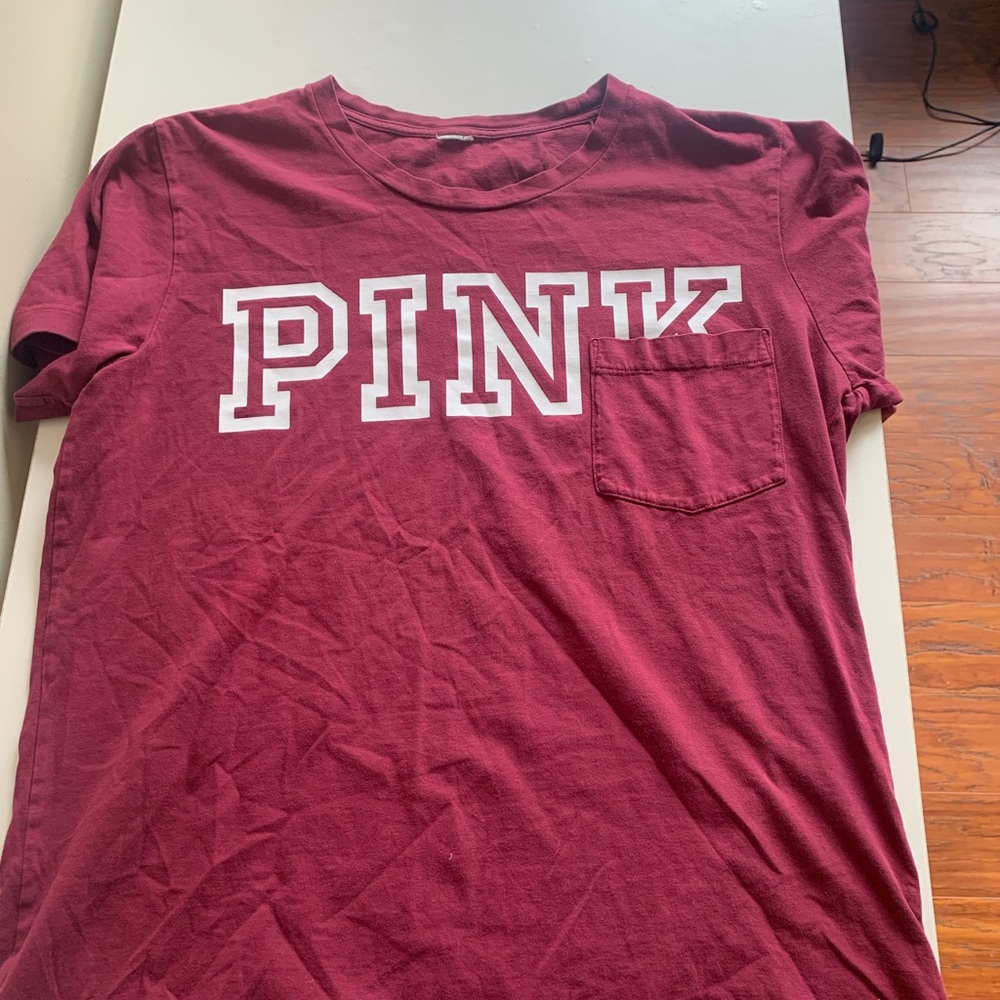 Pink maroon Tee - Picture 2 of 3